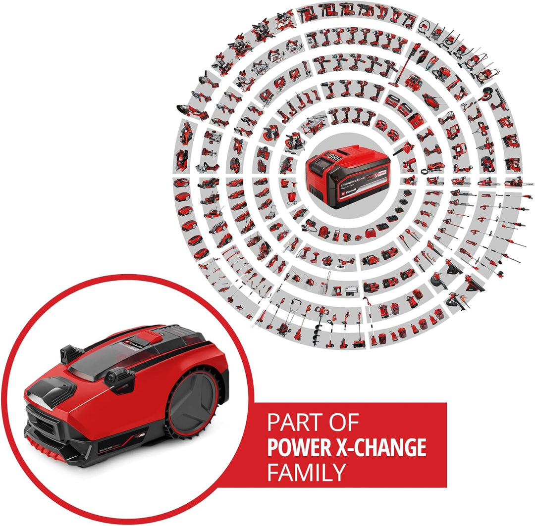 Einhell Mähroboter FREELEXO CAM 500 Power X-Change (18V, Kamera ersetzt Begrenzungsdraht, für 500 m²