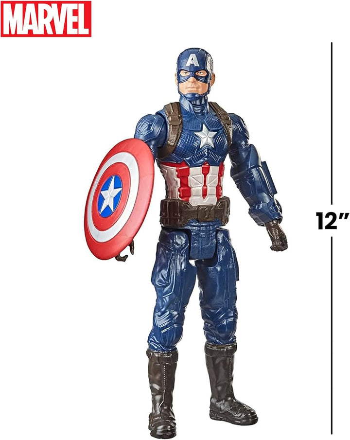 Marvel Avengers Titan Hero Serie Captain America, 30 cm grosse Action-Figur, Spielzeug für Kinder ab