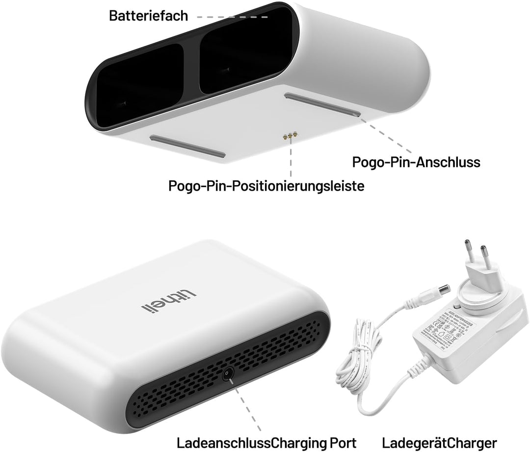 Litheli-Ladegerät für U20-Akku, 20.000mAh in etw 1 Stunde