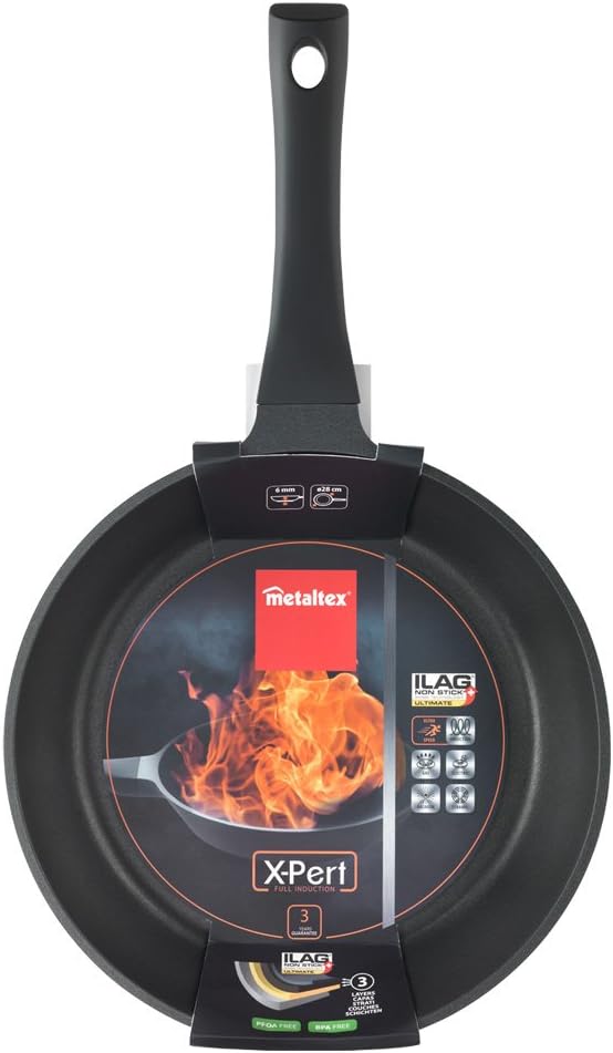 METALTEX X-Pert SARTEN ALUMINIO FUNDIDO XPERT 28 CMS, Detailed in The Description, Schwarz, 28 cm 43