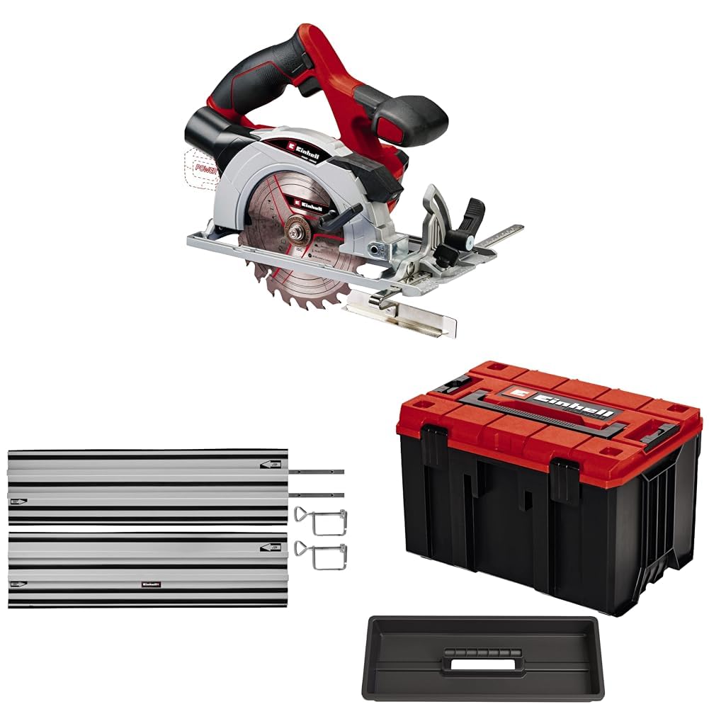 Einhell Akku-Handkreissäge TE-CS 18/150 Li-Solo Power X-Change (Ø150 x Ø10 mm Sägeblatt, Schnitttief