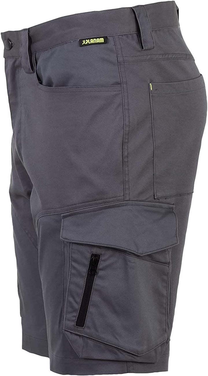 Planam Arbeitshorts Stretchline Kurze Arbeitshose für Herren in Mehreren Farben Anthrazit XS, Anthra