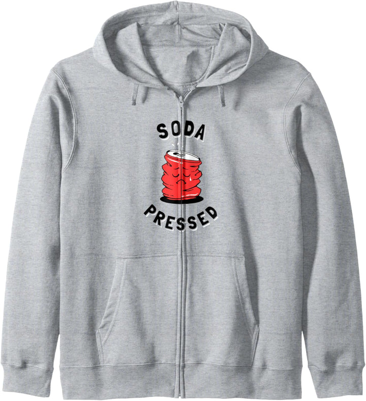 Soda Pressed - Depressed Can Lustiges Wortspiel Kapuzenjacke