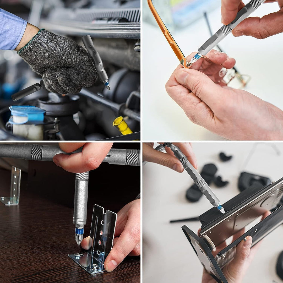 24 in 1 Magnetischer Schraubendreher Set, DIY Ratsche Mini Schraubendreher Set, Multi Bit Magnetantr