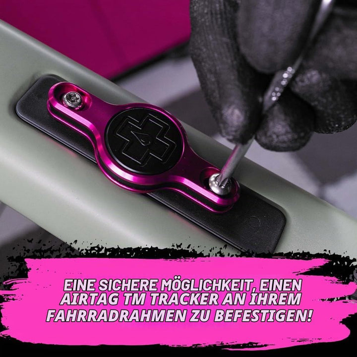 Muc-Off Secure Tag Holder V2 Für Apple AirTag, Schwarz, MU-ACC-2703