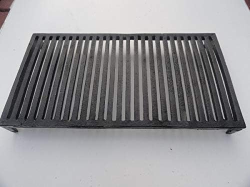 BBQrolling Kaminrost mit Füssen Gusseisen Kohlerost Ascherost Tefalrost Ofenrost Gussrost 53,5x28,5c