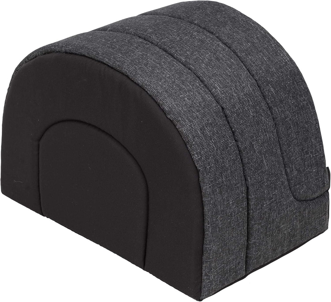 Hundehütte Hundehöhle Hundebett Hundehaus Katzenhöhle Schlafplatz XL - 60x49 cm Schwarz