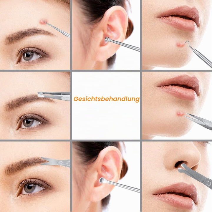 Maniküre-Set, CestMall 21 Stück Nagelknipser Pediküre-Kit Edelstahl Professionelle Maniküre-Kit für