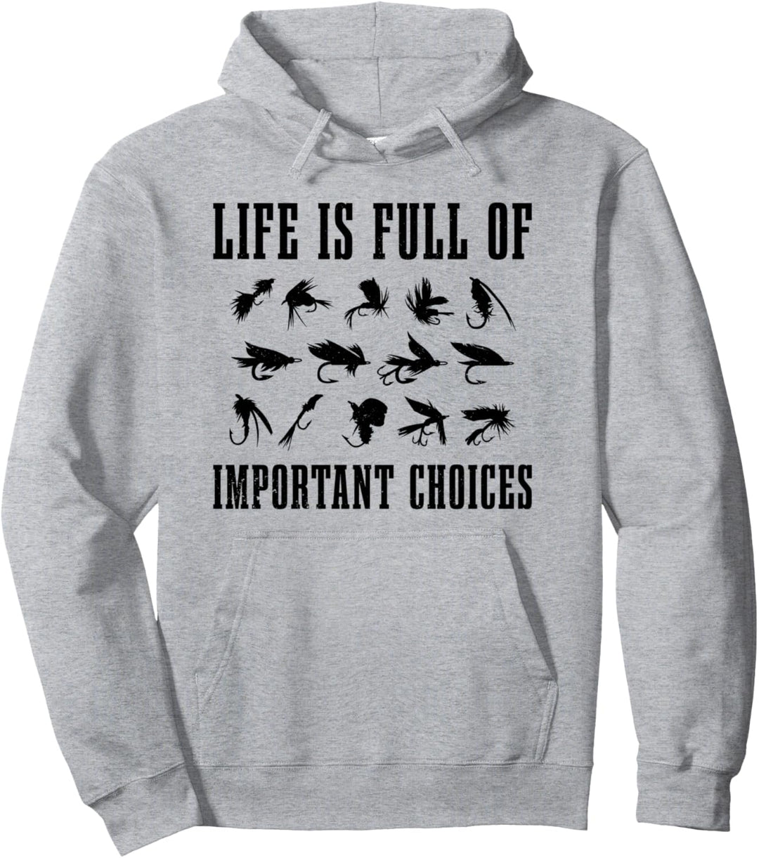 Fliegenfischen Vintage Angeln Angler Fliegenfischer Geschenk Pullover Hoodie