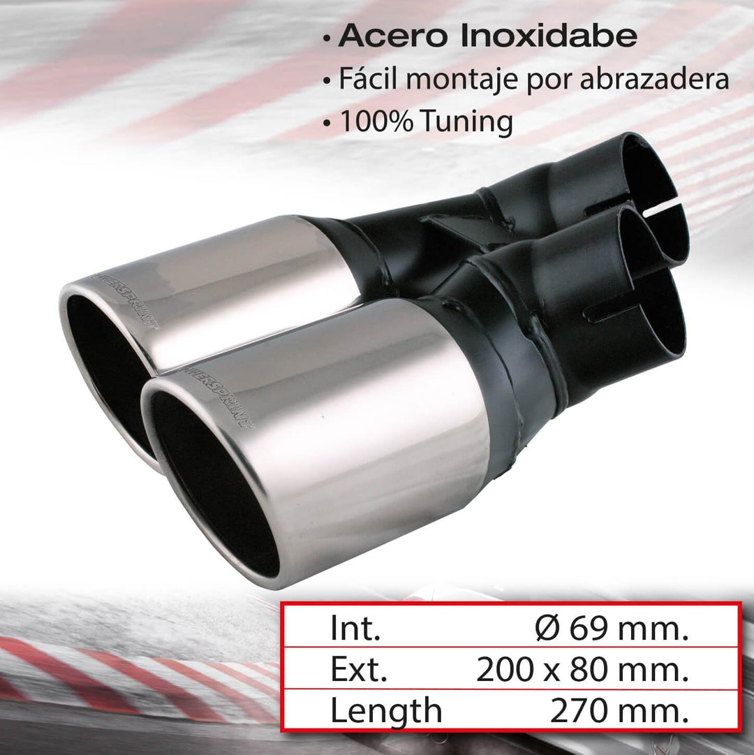 Sumex 4008GTI Auspuffblende für Golf 5 TDI, GTI-Design Golf V TDI, Golf V TDI