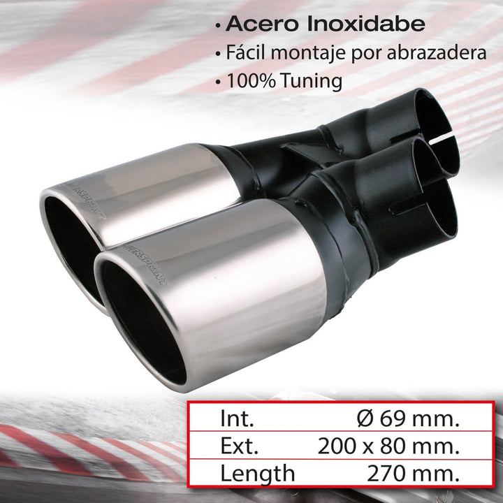 Sumex 4008GTI Auspuffblende für Golf 5 TDI, GTI-Design Golf V TDI, Golf V TDI
