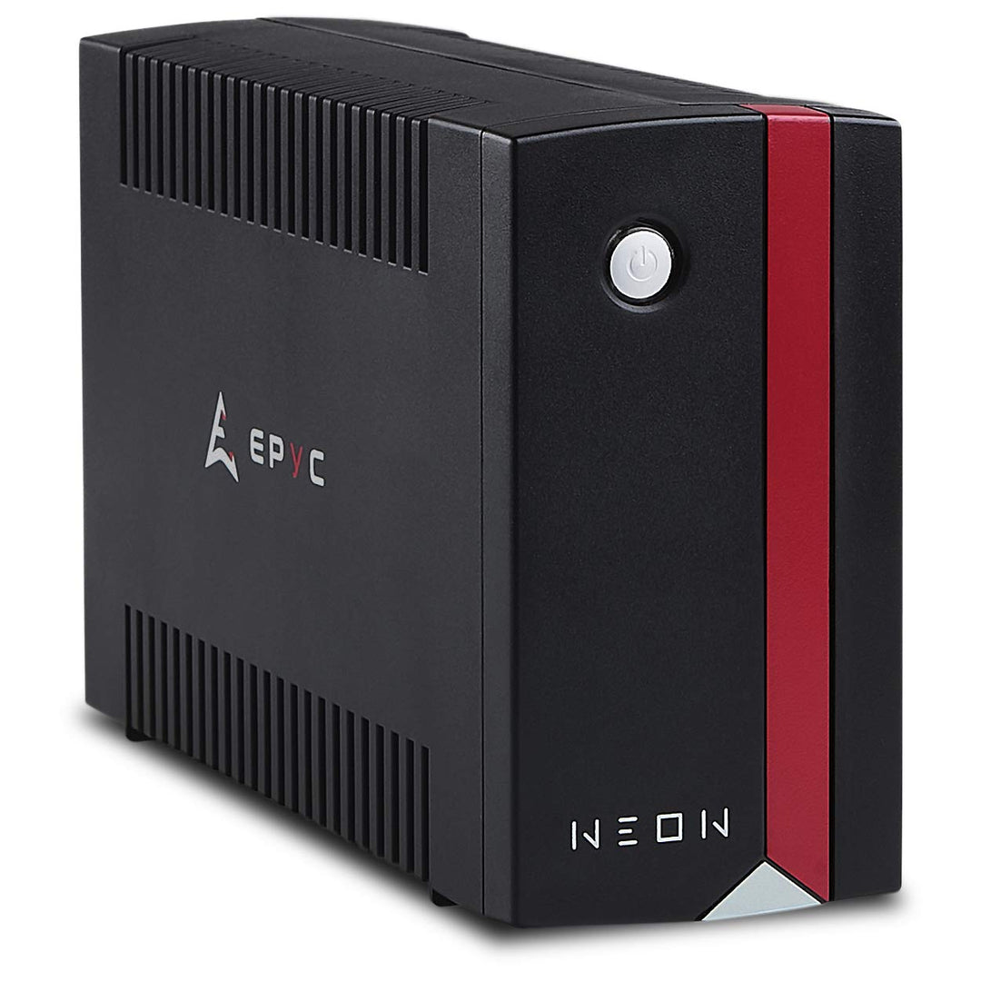 EPYC® NEON - USV für PC, UPS, Unterbrechungsfreie Stromversorgung für Modem Router, 1000VA / 600 Wat