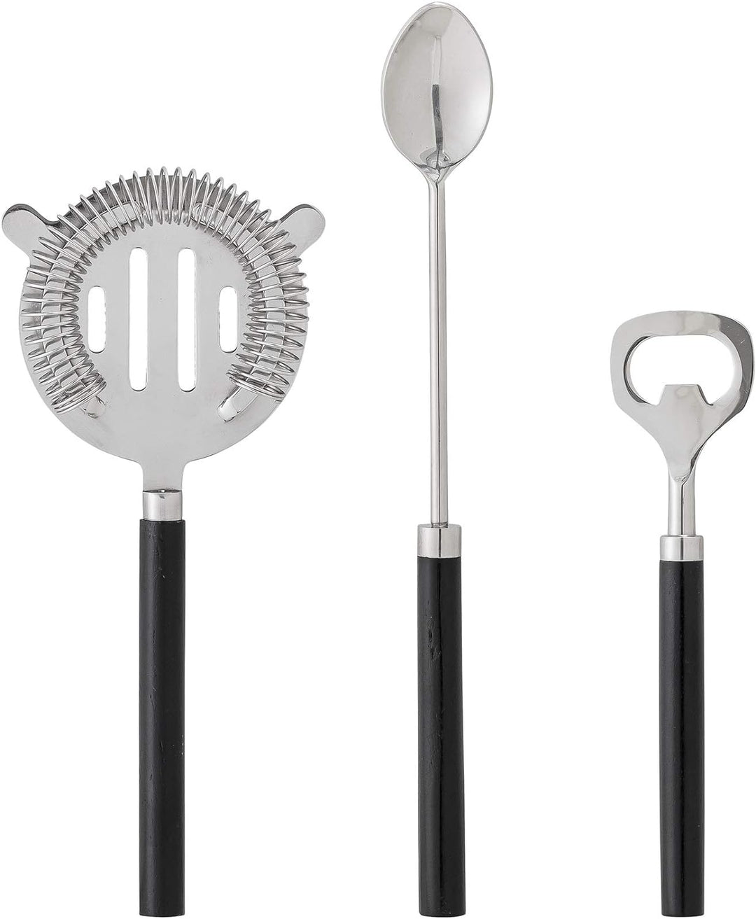 Bloomingville Cocktailbar Set, silber, rostfreier Stahl, 3er Set