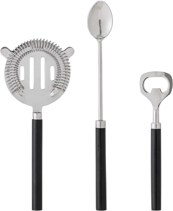 Bloomingville Cocktailbar Set, silber, rostfreier Stahl, 3er Set