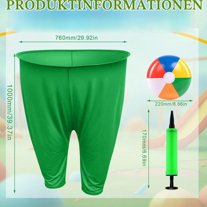 Oma Hosen Hofspiel, Granny Pants Yard Game, Lustige Riesige Dehnbare Oma Hosen mit 5 Hüpfbällen und