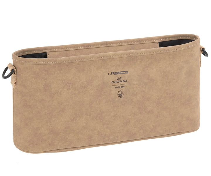 LÄSSIG Kinderwagen Buggy Organizer mit Befestigung Camel Veloursoptik, Camel Veloursoptik