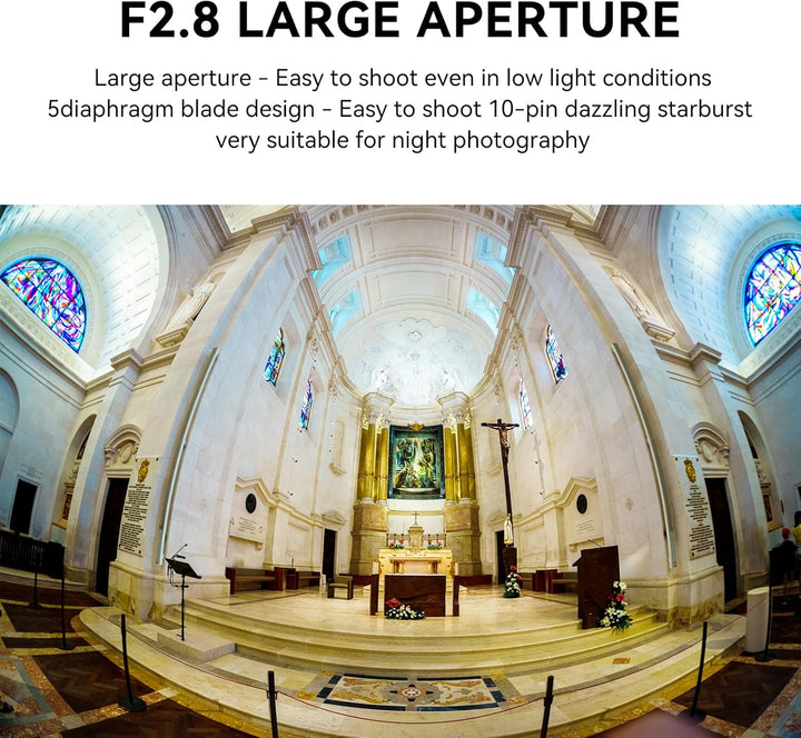 7artisans 7,5 mm f2.8 Mark II APS-C Fischaugen-Weitwinkelobjektiv für Canon EOS-M spiegellose Kamera