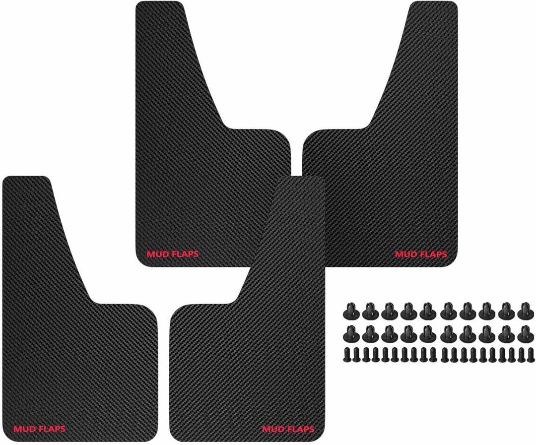 4X Universal Auto Schmutzfänger Spritzlappen Spritzschutz Schwarz Kompatibel mit Schrägheck Kombi Li