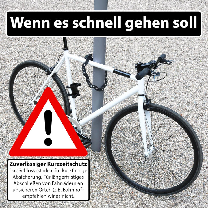 KOHLBURG sehr leichtes &amp; kleines Faltschloss für Kurz-Zeit-Schutz - Fahrradschloss 420g leicht für l