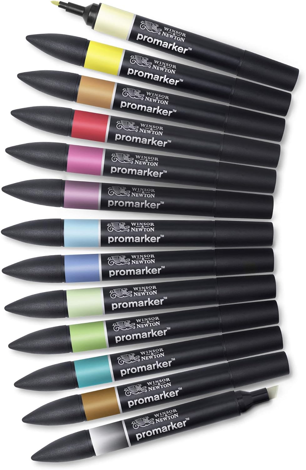 Winsor & Newton 0290138 ProMarker, Professioneller Layoutmarker - 2 Spitzen, fein und breit für Zeic