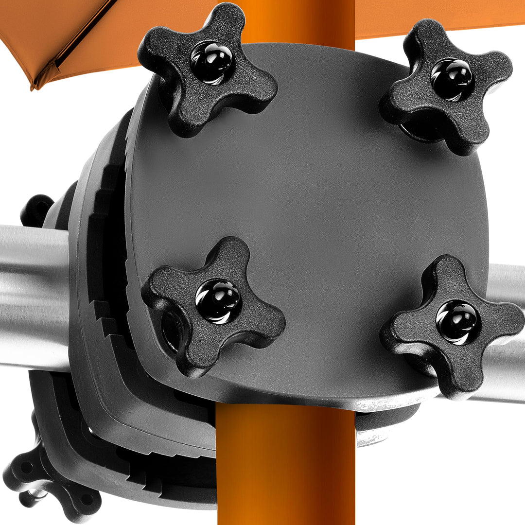 4smile Sonnenschirmhalter Balkongeländer SunnyGuy - Schirmhalterung Balkongeländer als Sonnenschirms