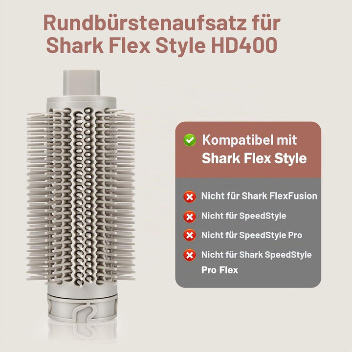 Verbesserte runde Volumenbürste für Shark FlexStyle-Aufsatz, ovale runde Volumenbürste für Shark Fle