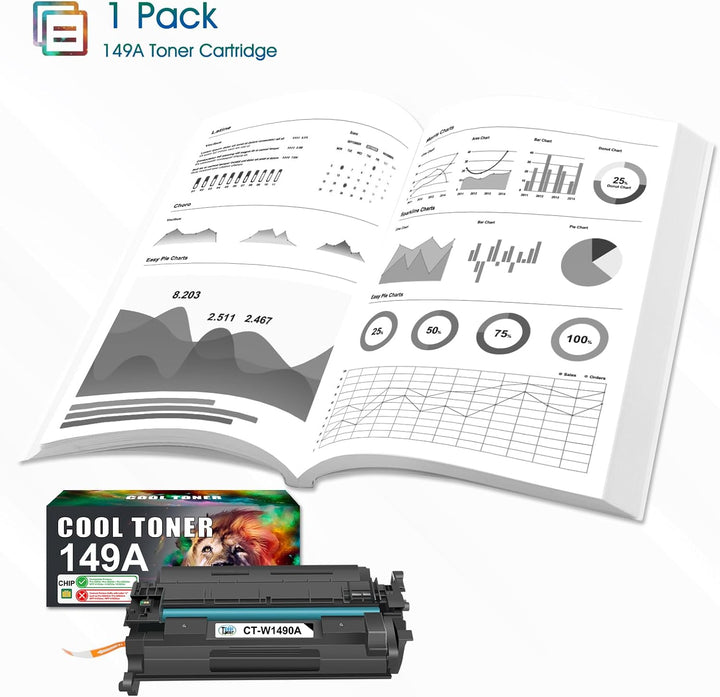 Cool Toner 149A (Mit Chip) Kompatible für HP Laserjet Pro 4002dn Toner 4002dw 4002d 4002 MFP 4102fdw