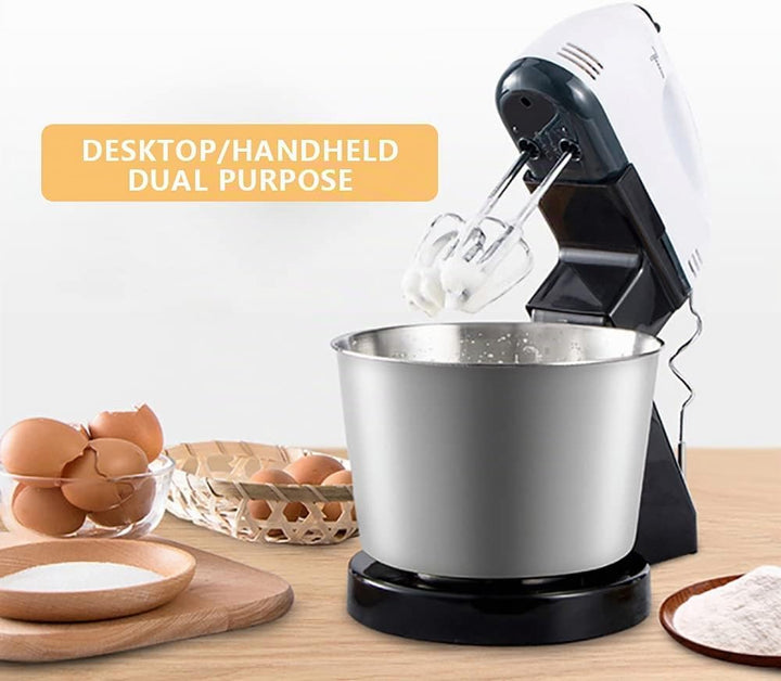 350W Elektrische Standmixer 1.7L Edelstahl Küche Rührmaschine 7-Gang Geschwindigkeitseinstellungen T
