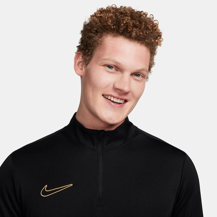 Nike Academy 25 Dri-FIT Strick-Fussball-Trainingsjacke für Herren, FZ9824 Black/Black/Metallic Gold