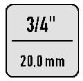 HAZET Drehmomentschlüssel 3/4 Zoll 5145-3CT, 300 – 800 Nm, Abtrieb: Vierkant 20 mm, Toleranz: 3 %, 3