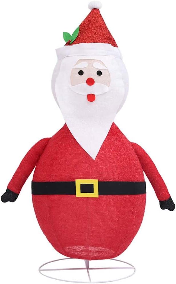 vidaXL Weihnachtsmann Figur LED Luxus Beleuchtet Nikolaus Santa Claus Weihnachtsdeko Weihnachten Dek