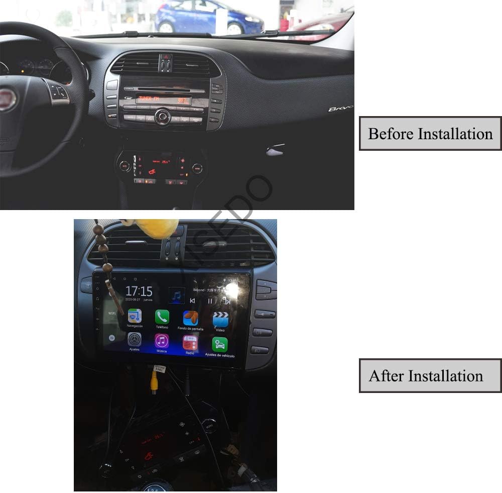 XISEDO für FIAT Bravo 2007-2012 Autoradio In-Dash Car Radio 9" Android GPS Navigation Unterstützung