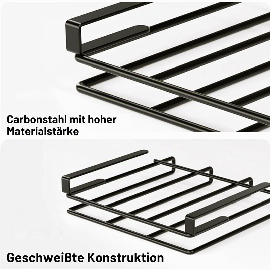 Greensen Hängeregal aus Kohlenstoffstahl für die Küche Unter Dem Schrank, Platzsparender Schneidebre
