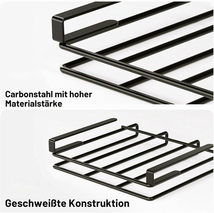 Greensen Hängeregal aus Kohlenstoffstahl für die Küche Unter Dem Schrank, Platzsparender Schneidebre