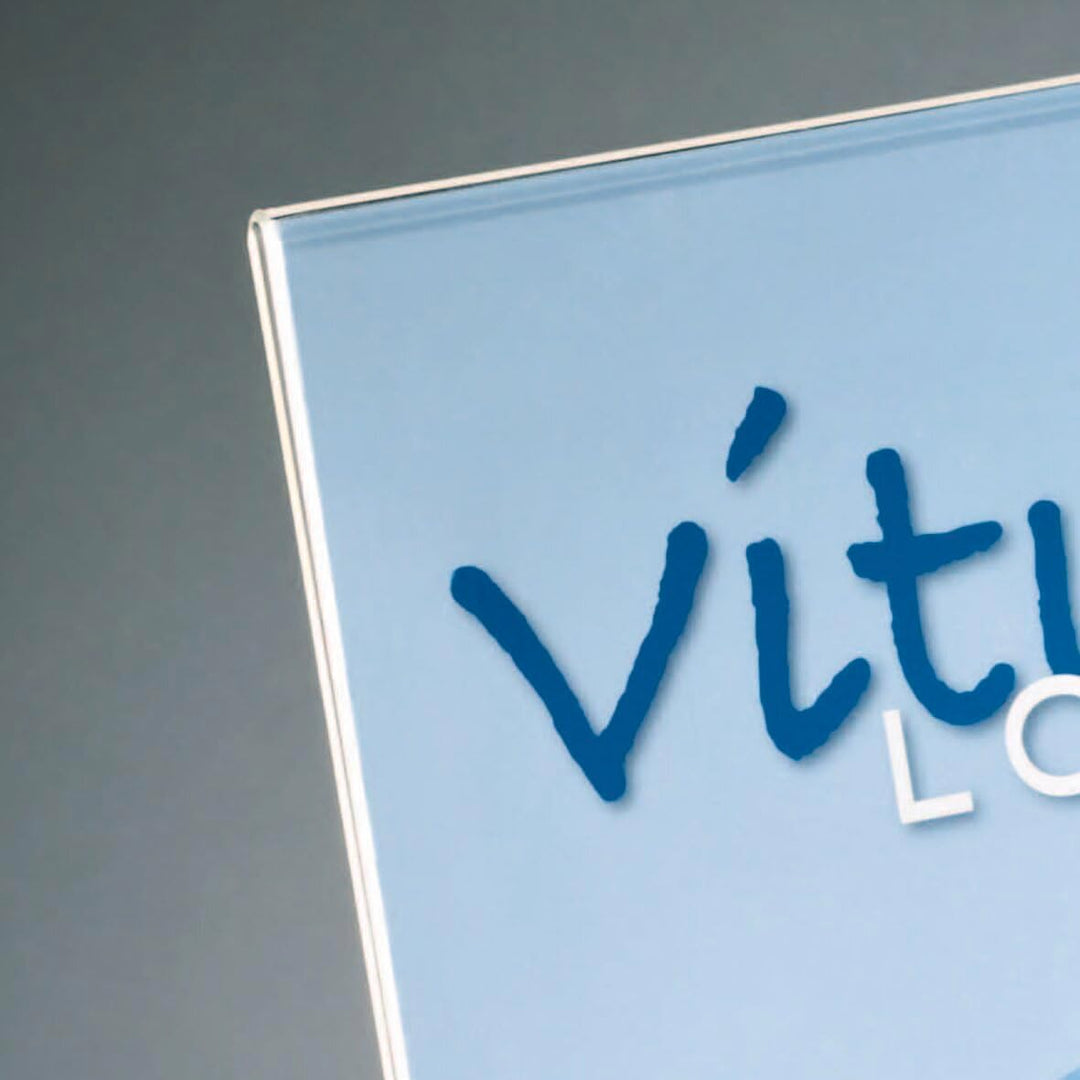 SIGEL TA210 Tischaufsteller schräg, für A4, 10 Stück, glasklar Acryl, garantiert UV-beständig für A4