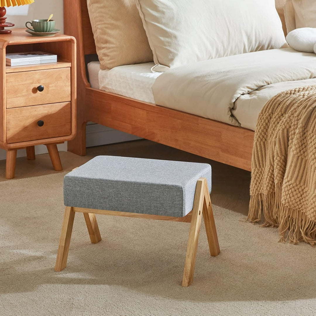 YMYNY Fusshocker, Ottoman klein, Schuhe Wechselhocker, Hilfsfusshocker, Typ A Moderner Stabiler Holz