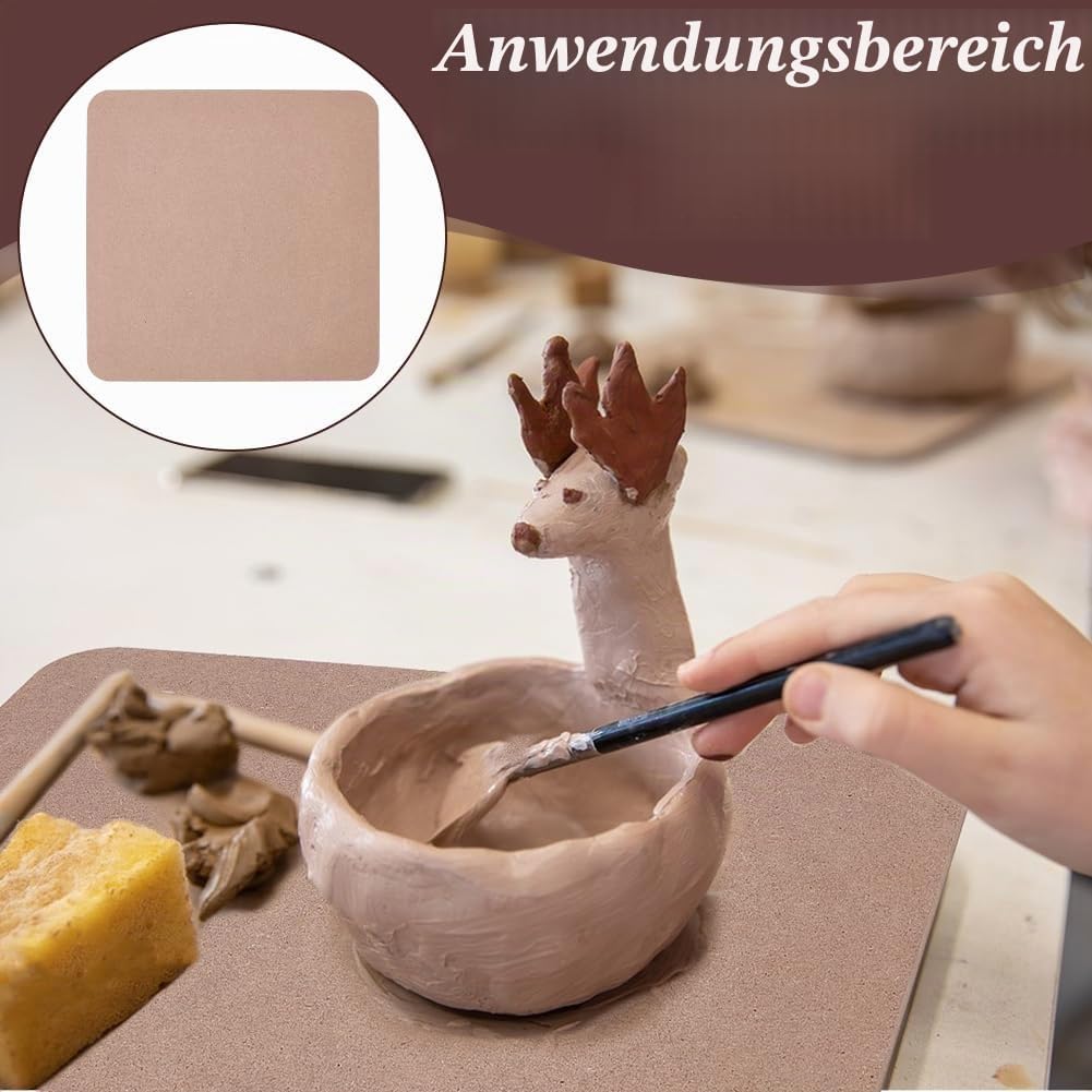 UNICRAFTALE 3 Stück Quadratischer Töpferscheibenschläger 30cm Keramik Ton Wurfschläger Töpferschläge