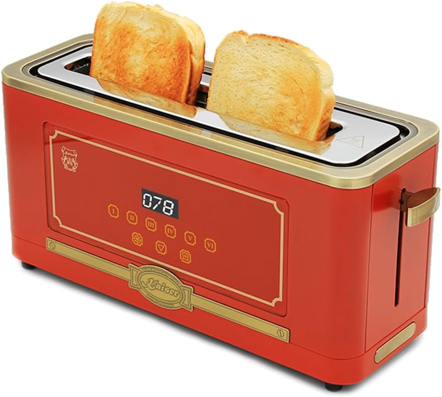 KAISER Toaster T 4000 RotEm Retro-Toaster,6 verschiedene Toaststufen für beste Ergebnisse
