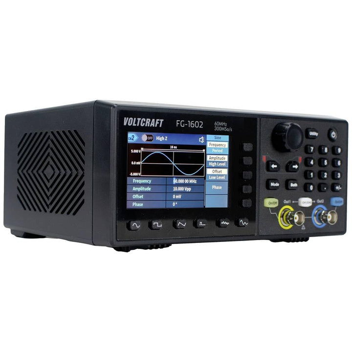 VOLTCRAFT FG-1602 Funktionsgenerator netzbetrieben 1 µHz - 60 MHz 2-Kanal Arbiträr