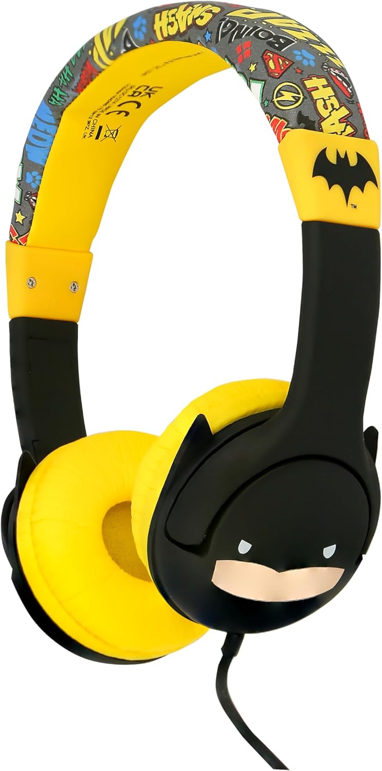 OTL Technologies Batman Chibi Style with Ears Childrens Headphones