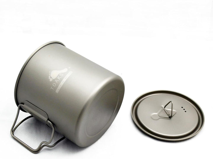 TOAKS Camping Titan Topf Becher Schale (375ml, 450ml, 550ml, 650ml, 700ml, 750ml, 900ml), Outdoor Pi