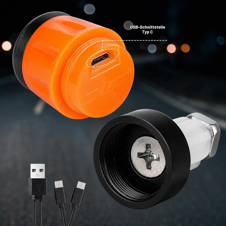 LED Lenkerleuchte, Blinker E Scooter Nachrüsten Set, Scooter Nachrüsten, Rechargeable, Blinker Lenke