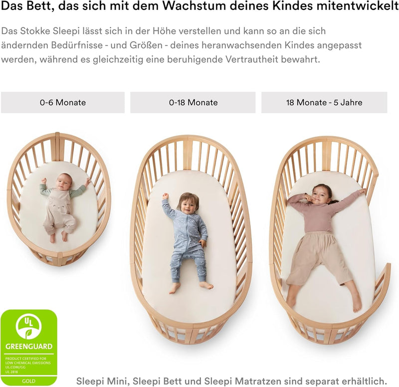 Stokke Sleepi Bett Nestchen V3, White - Atmungsaktives 3D-Netzgewebe für sicheren Schlaf - Kompatibe