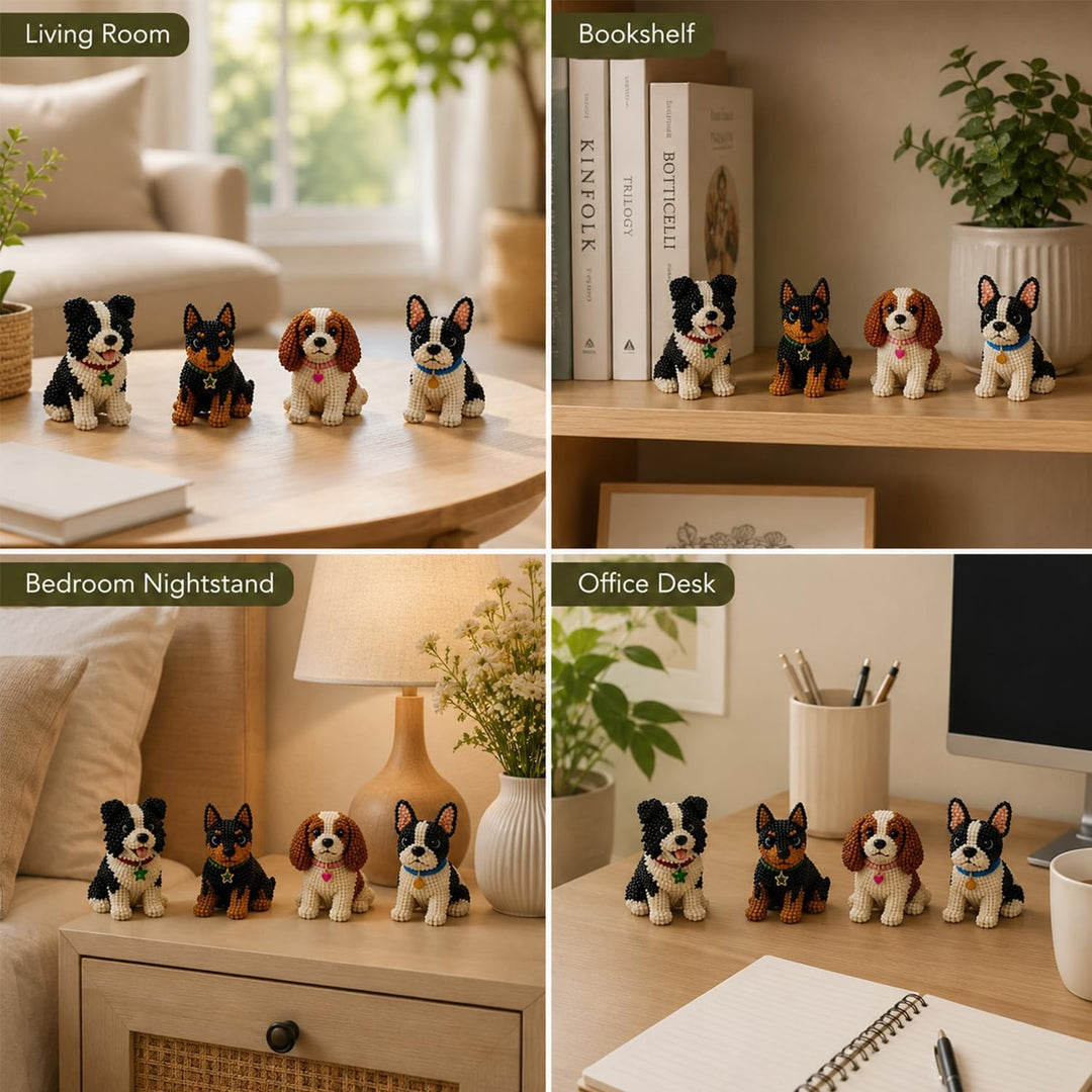 3D-Perlen-Tier Bastelset, Mini 3D Perlen Tier Bastelset, Tiny 3D Beaded Animal DIY Kit, 3D Perlentie