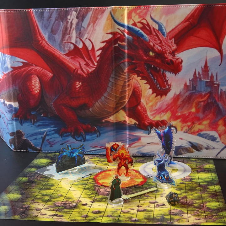 DND DM Screen spielleiterschirm with Dungeon Master Cheat Sheet Dungeons and Dragons GM Terrain Acce