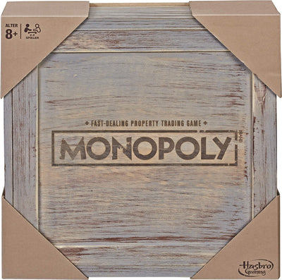 Monopoly Rustic, Sonderedition aus Holz, der Klassiker der