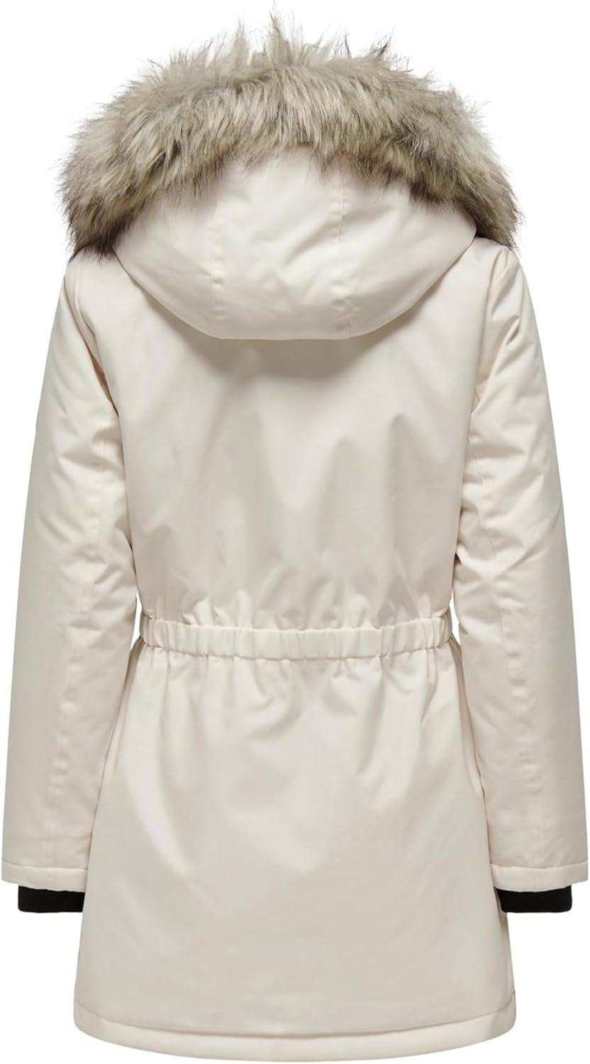 ONLY Female Langer Parka ONLIRIS Langer Parka XS Eggnog, XS Eggnog