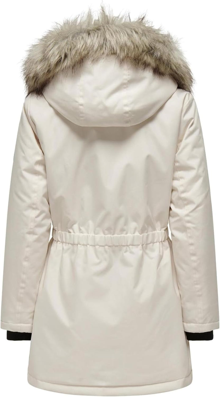ONLY Female Langer Parka ONLIRIS Langer Parka XS Eggnog, XS Eggnog