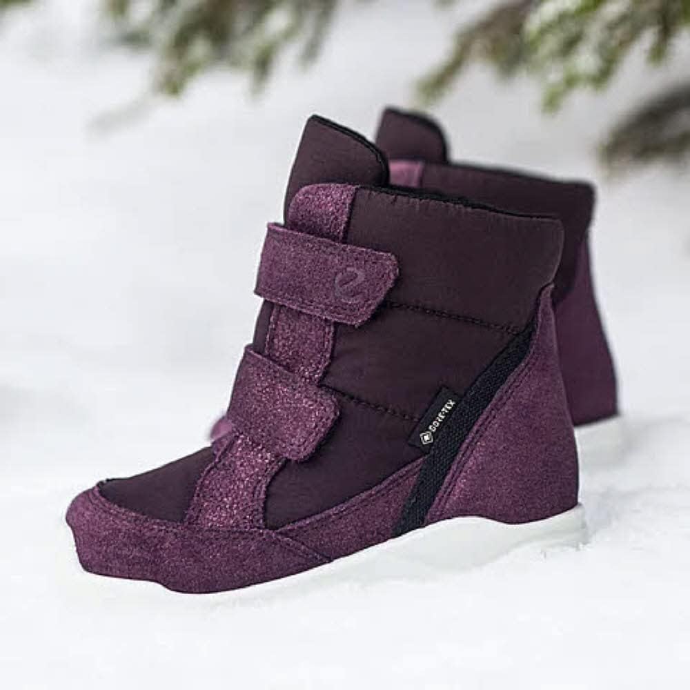 ECCO Baby Jungen Urban Mini DeepForrest DeepForrest Snow Boot Snow, Night Shade Barolo Fig