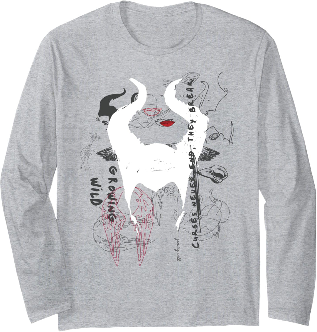 Disney Maleficent Mistress Of Evil Growing Wild Silhouette Langarmshirt